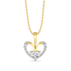 Tied in Love - Pure Gold Lab Diamond Solitaire Pendant