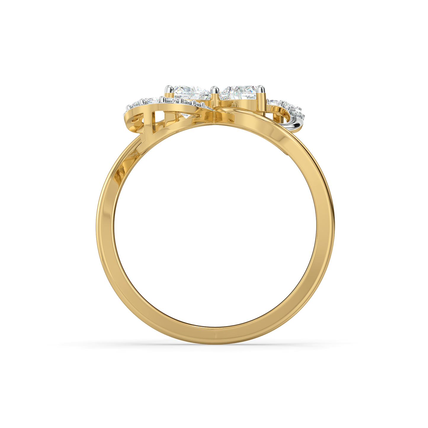 Tied in Love - Pure Gold Lab Diamond Solitaire Ring