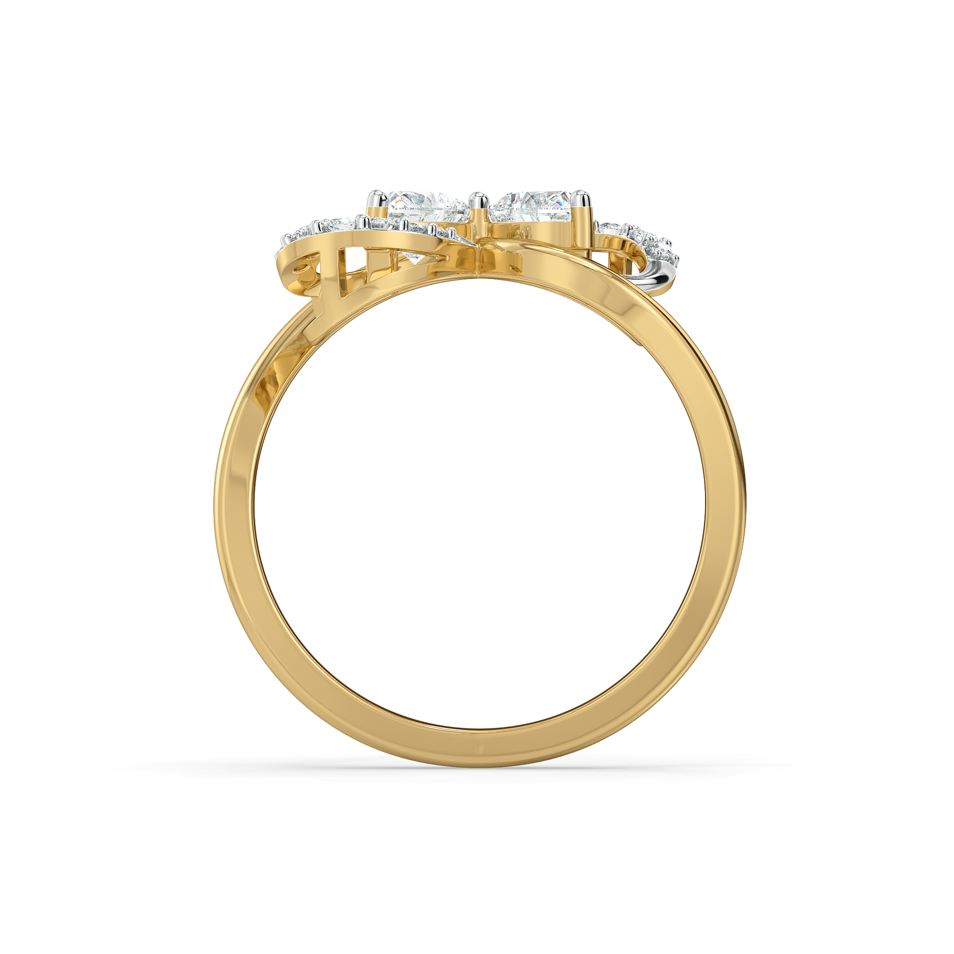 Tied in Love - Pure Gold Lab Diamond Solitaire Ring