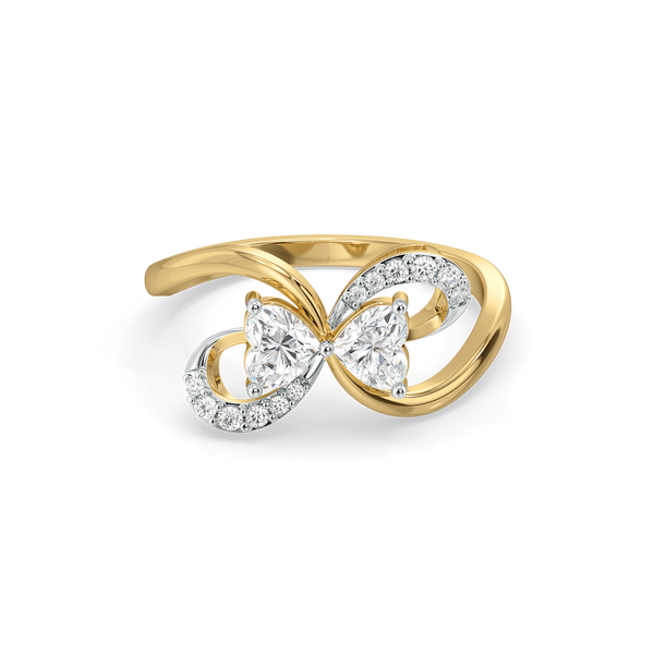 Lukson Tied in Love Pure Gold Lab Diamond Solitaire Ring