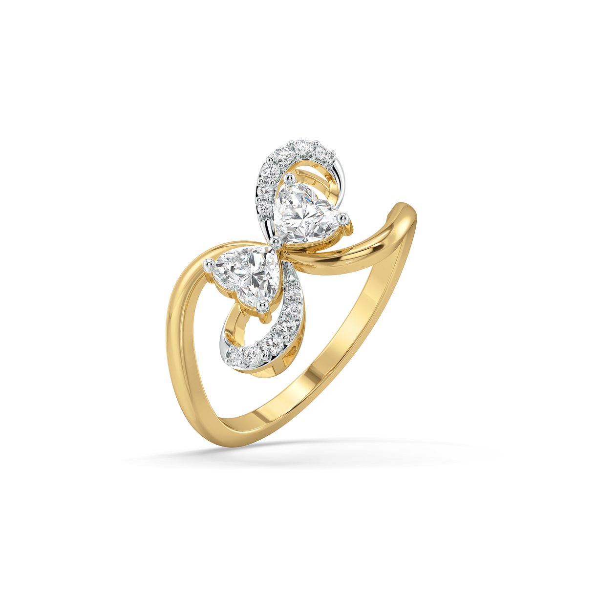 Tied in Love - Pure Gold Lab Diamond Solitaire Ring