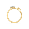 Lukson Little Bow Heart Pure Gold Lab Grown Diamond Ring in India