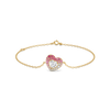 Rosé Heart - Pure Gold Lab Diamond Bracelet