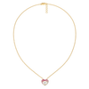 Rosé Heart - Pure Gold Lab Grown Diamond Necklace for Women - Lukson 