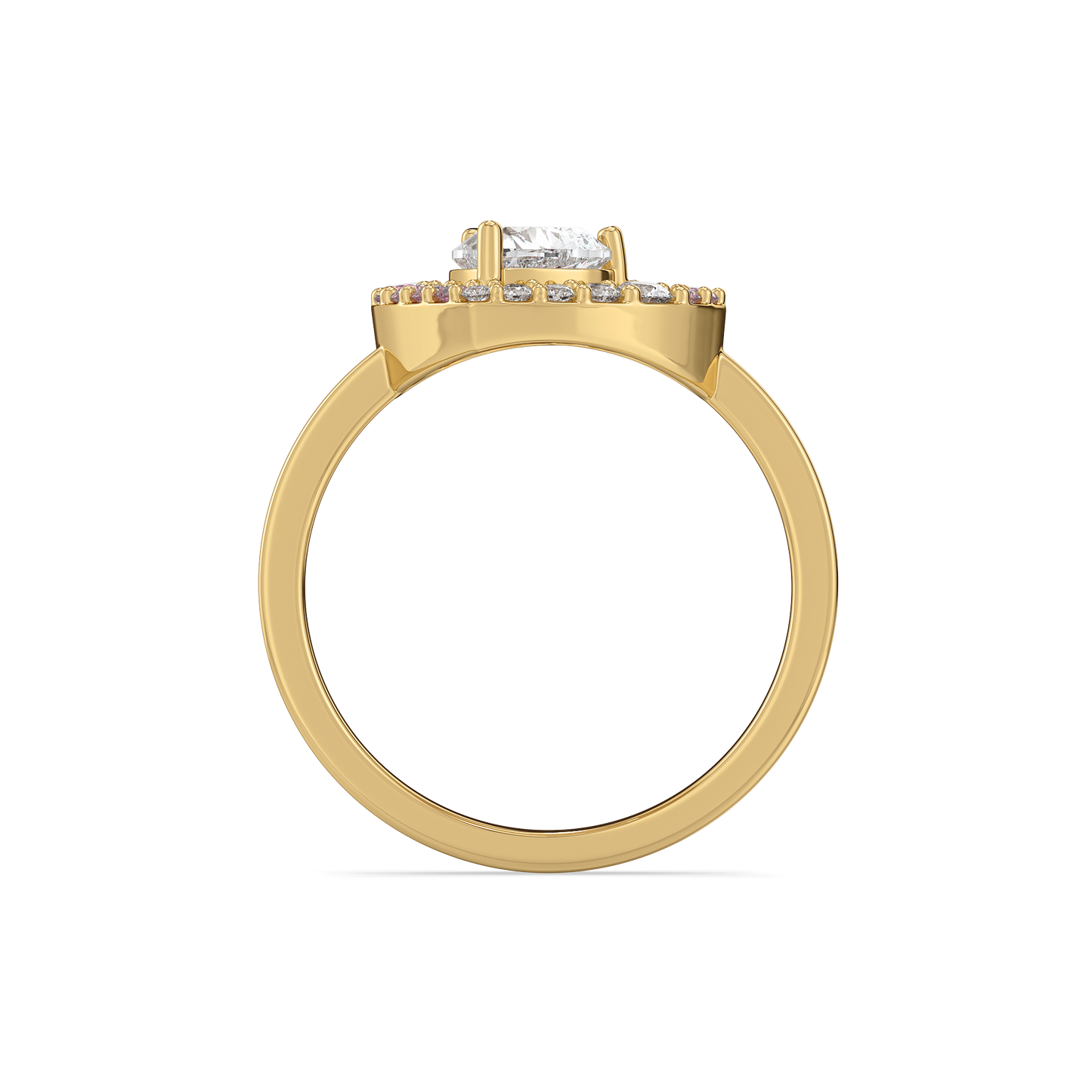 Rosé Heart - Pure Gold Lab Diamond Rings