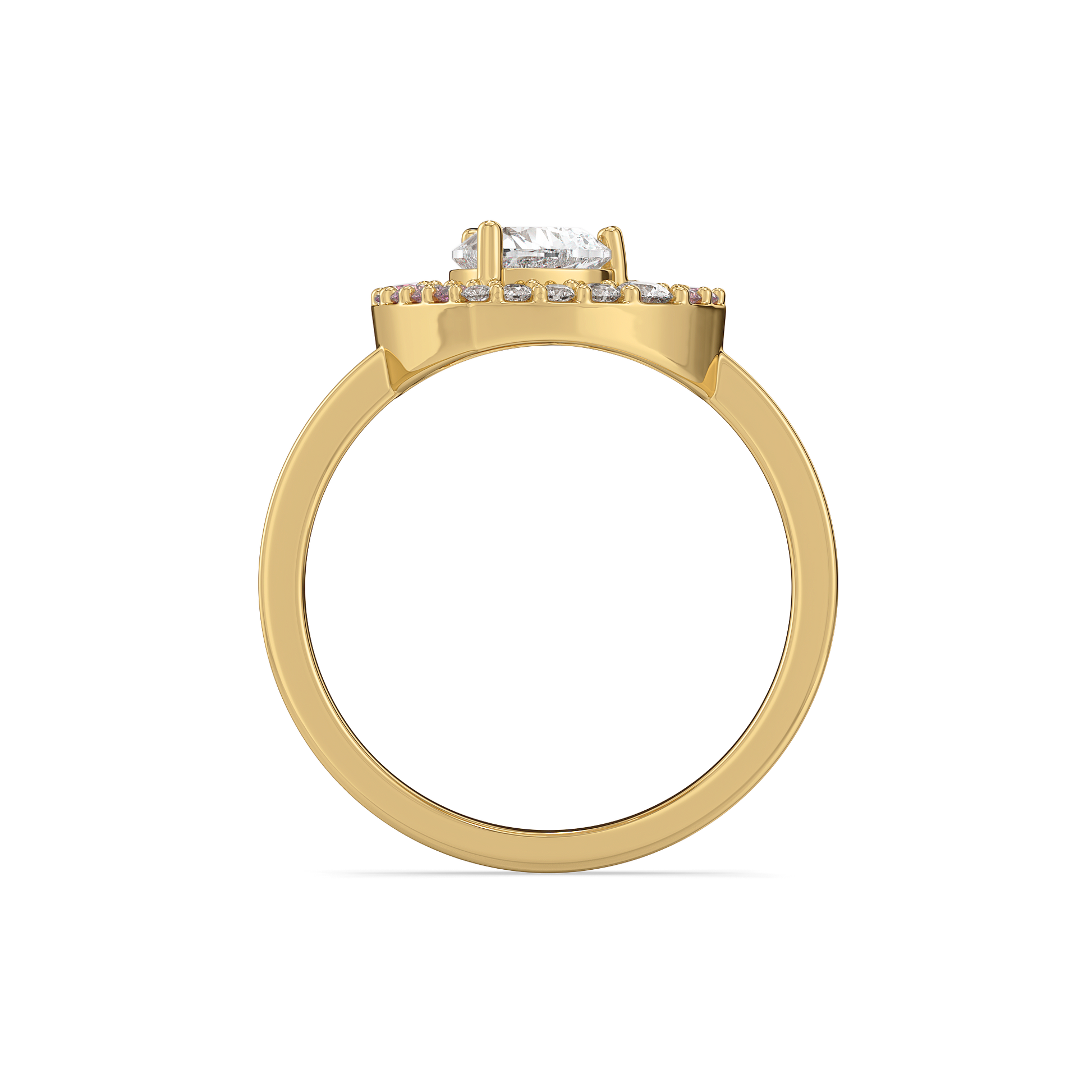 Rosé Heart - Pure Gold Lab Diamond Rings