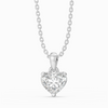 Snowed Heart - Pure Gold Lab Diamond Pendant