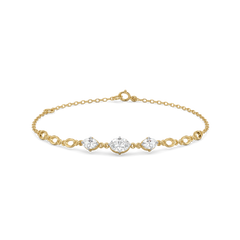 Oval Serenity - Pure Gold Lab Diamond Bracelet