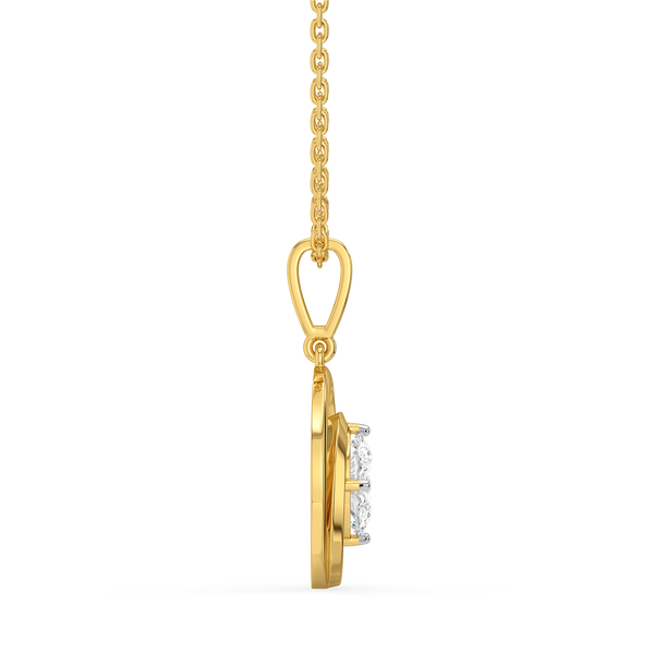 Oval Serenity - Pure Gold Lab Diamond Pendant