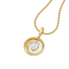 Oval Serenity - Pure Gold Lab Diamond Pendant