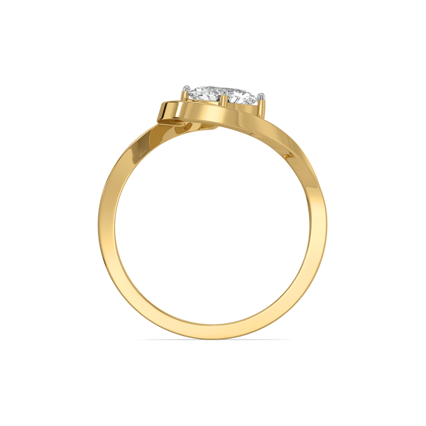 Oval Serenity - Pure Gold Lab Diamond Solitaire Ring