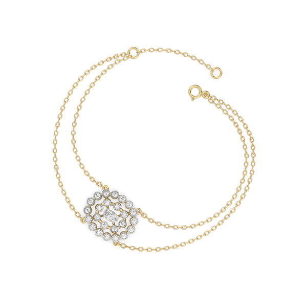 Oval Radiance Lab Grown Diamond Solitaire Bracelet Online - Lukson 