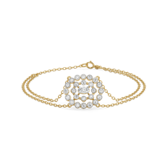 Oval Radiance - Pure Gold Lab Diamond Solitaire Bracelet
