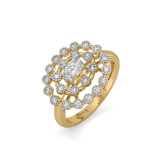 Oval Radiance - Pure Gold Lab Diamond Solitaire Ring