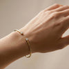 Elegant Oval - Pure Gold Lab Diamond Bangle