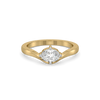 Lukson OvalPure Gold Lab Grown Diamond Solitaire Ring in India