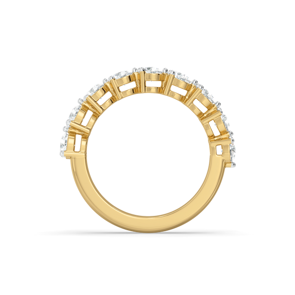 Pear Band - Pure Gold Lab Diamond Eternity Ring
