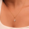 Threaded in Pear - Pure Gold Lab Diamond Solitaire Pendant