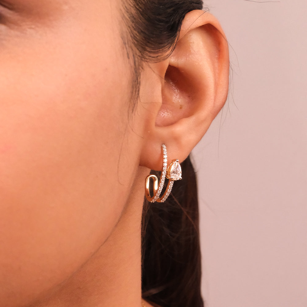 daily wear gold earrings