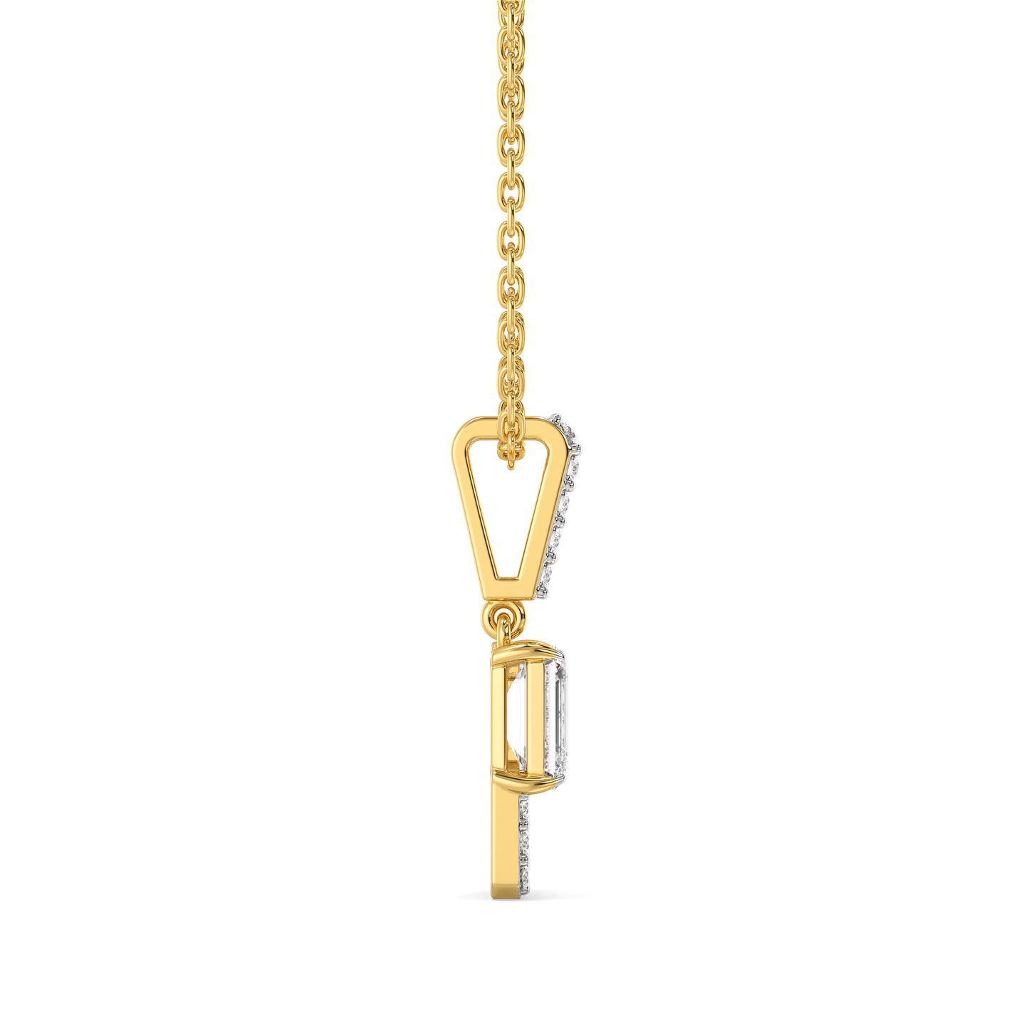 Forever Emerald - Pure Gold Lab Diamond Solitaire Pendant