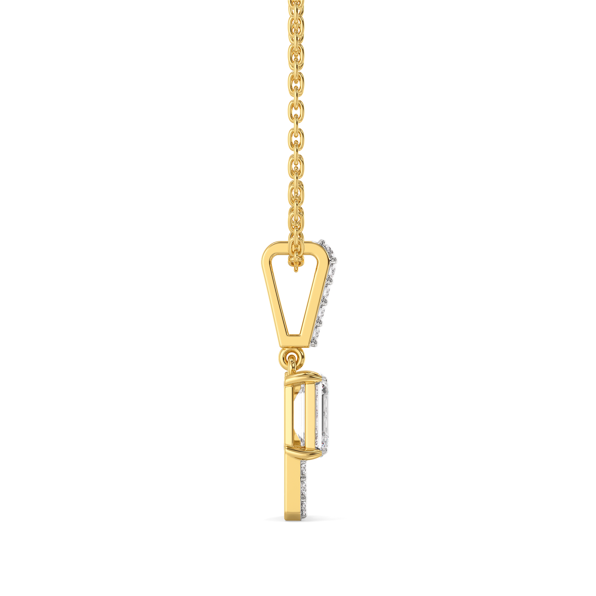 Forever Emerald - Pure Gold Lab Diamond Solitaire Pendant