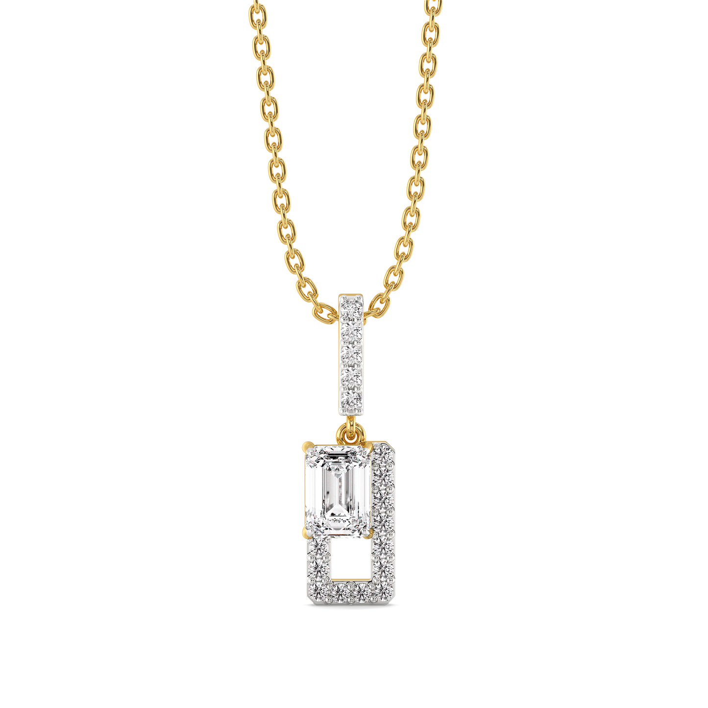 Forever Emerald - Pure Gold Lab Diamond Solitaire Pendant