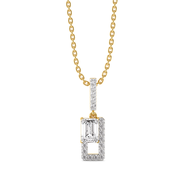 Forever Emerald - Pure Gold Lab Diamond Solitaire Pendant