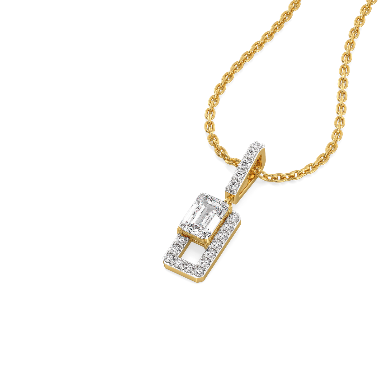 Forever Emerald - Pure Gold Lab Diamond Solitaire Pendant