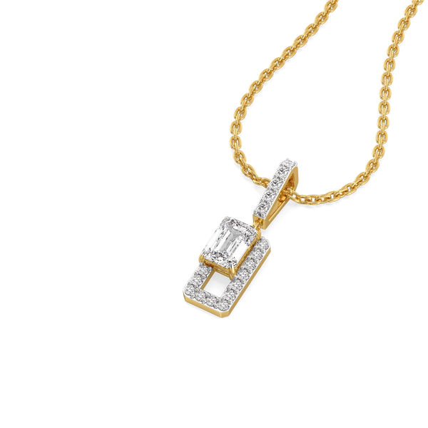 Forever Emerald - Pure Gold Lab Diamond Solitaire Pendant