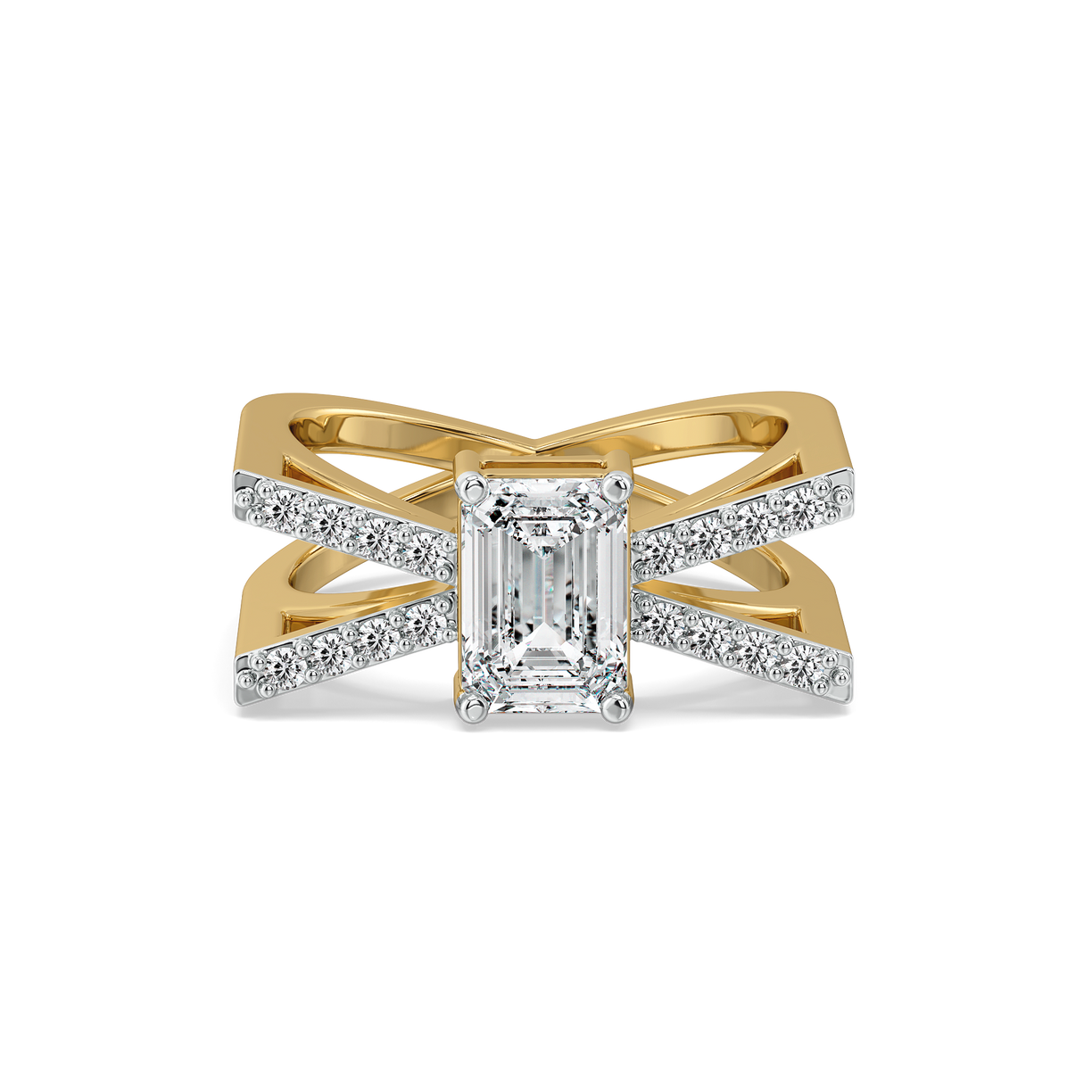 Emerald Edge - Pure Gold Lab Diamond Solitaire Ring
