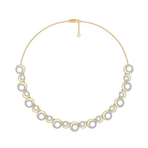 Noir Circle Lab Grown Diamond Necklace
