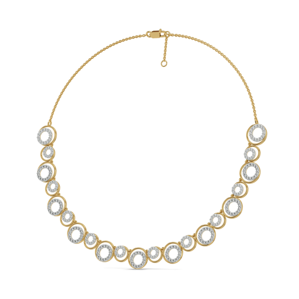 Noir Circle Lab Grown Diamond Necklace