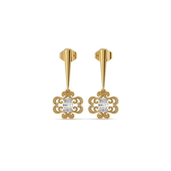 Zarqash Lab Grown Diamond Drop Earrings