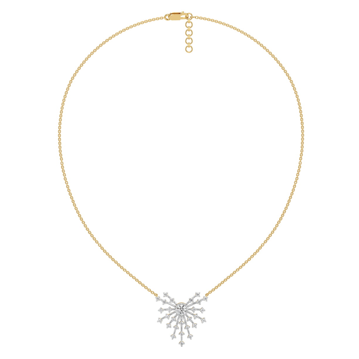 Nightfall Ignite - Pure Gold Lab Diamond Necklace