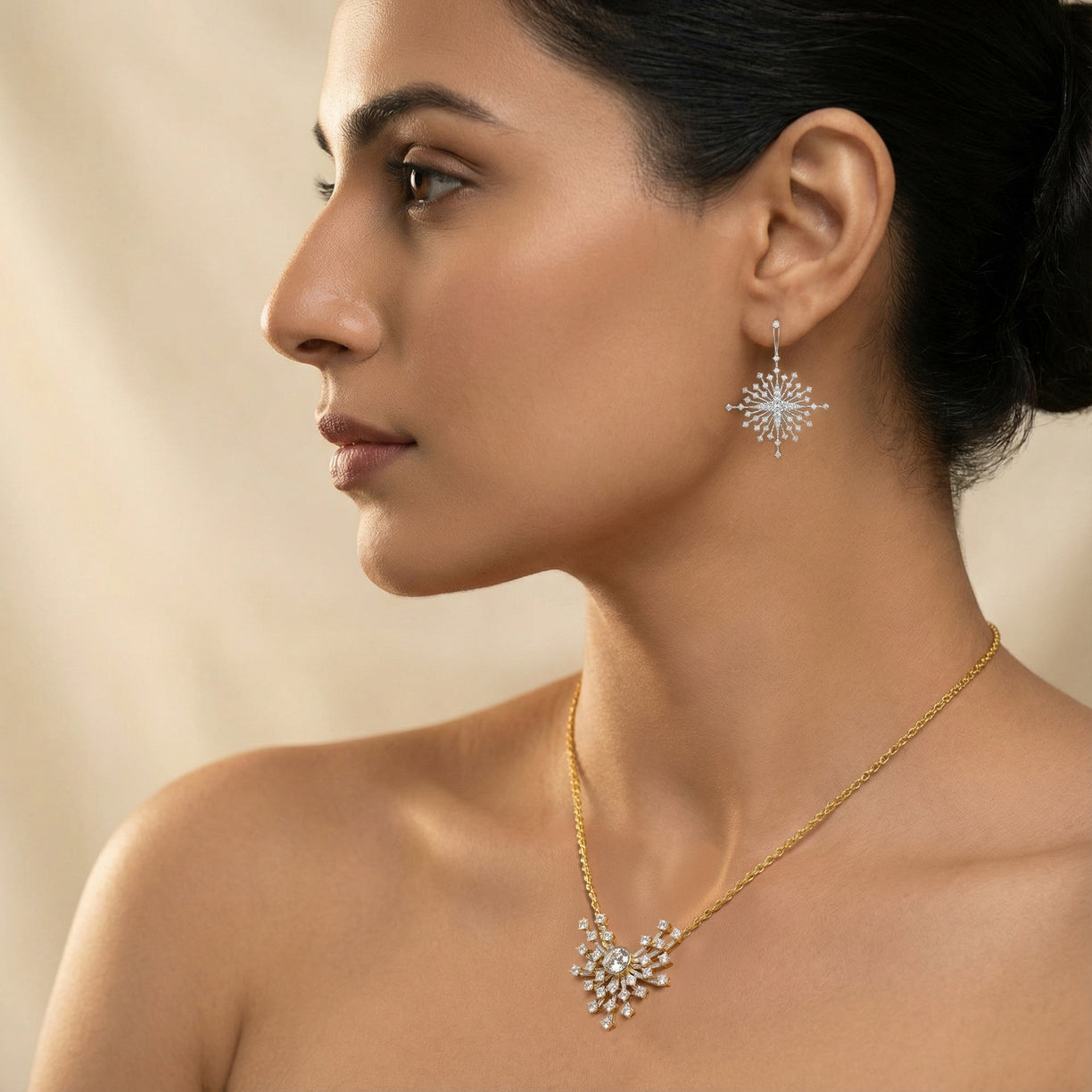 Nightfall Ignite - Pure Gold Lab Diamond Necklace