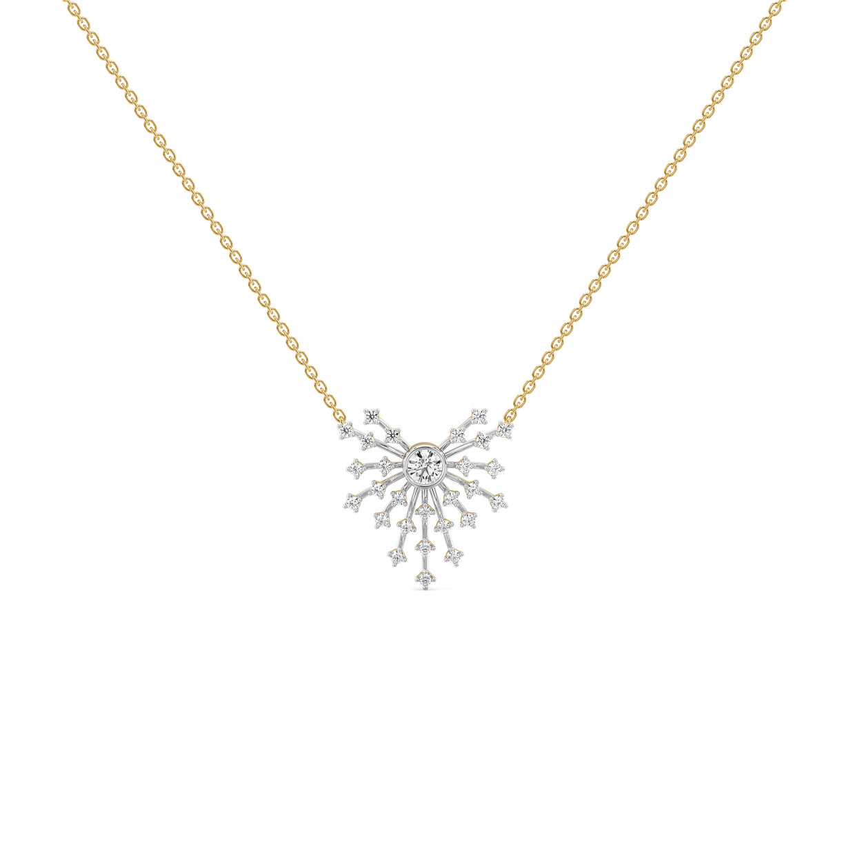 Nightfall Ignite - Pure Gold Lab Diamond Necklace