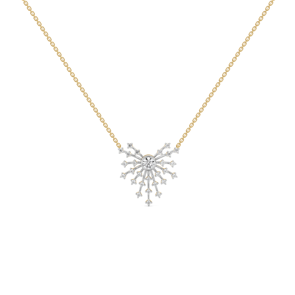 Lukson Nightfall Ignite Pure Gold Lab Grown Diamond Necklace in India