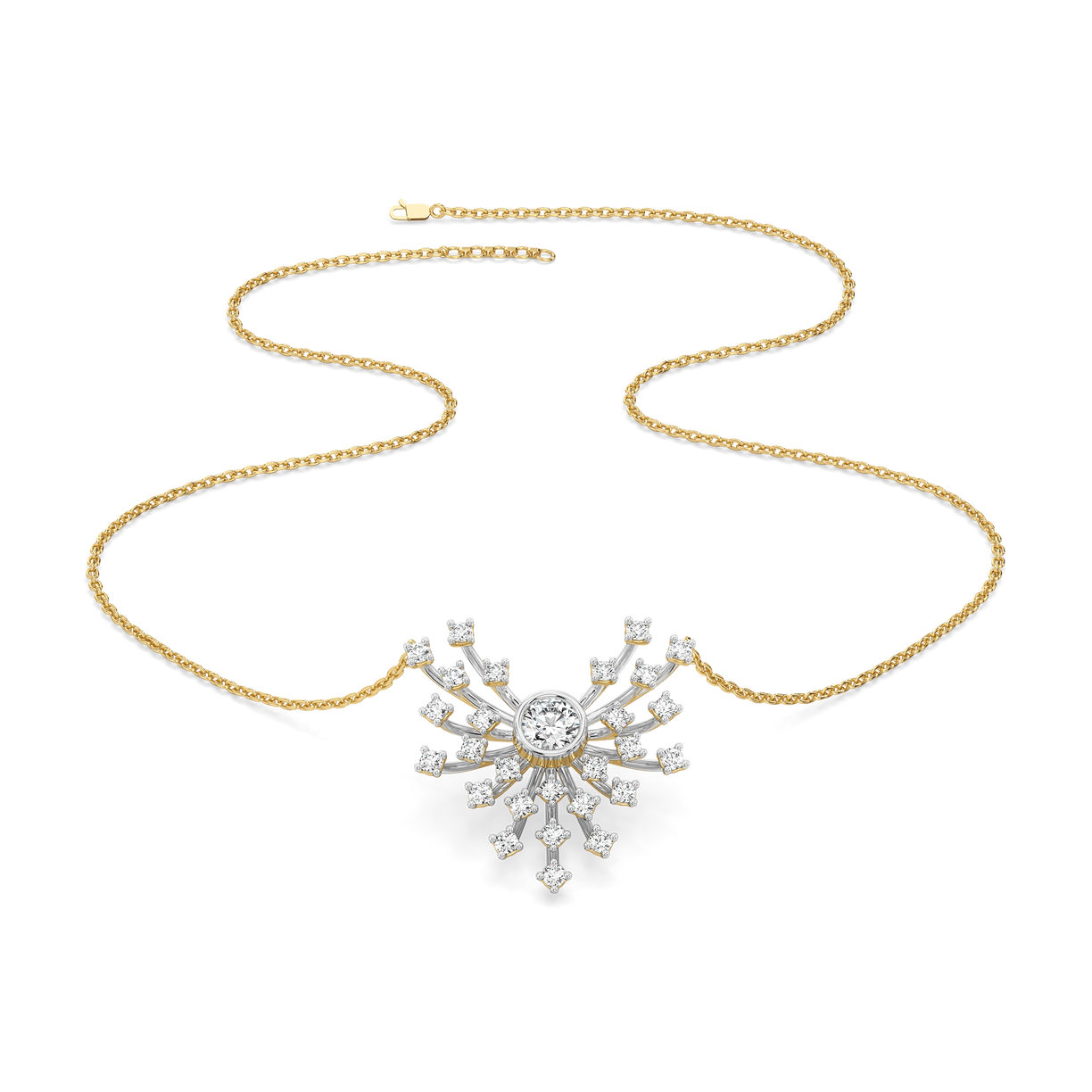 Nightfall Ignite - Pure Gold Lab Diamond Necklace