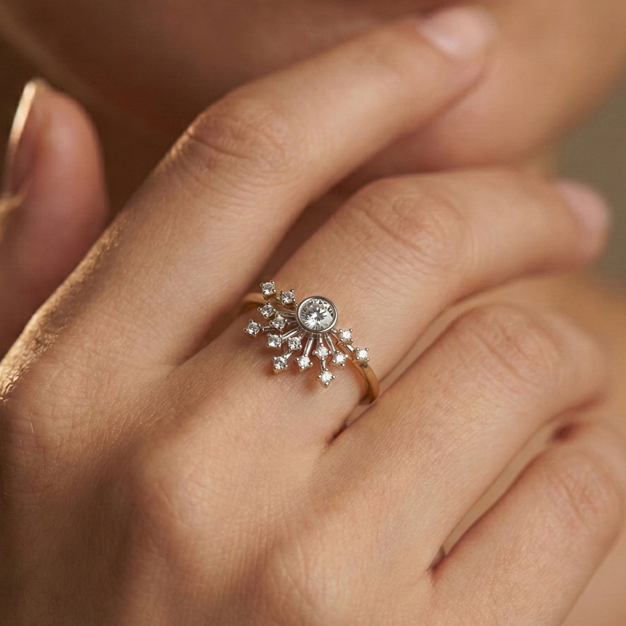 Nightfall Ignite - Pure Gold Lab Diamond Ring