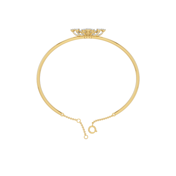 Aurora Strike - Pure Gold Lab Diamond Bangle