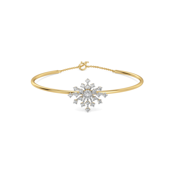 Aurora Strike - Pure Gold Lab Diamond Bangle