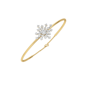 Aurora Strike - Pure Gold Lab Diamond Bangle