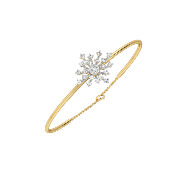 Aurora Strike - Pure Gold Lab Diamond Bangle