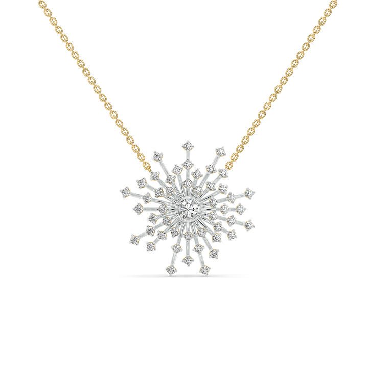 Aurora Strike - Pure Gold Lab Diamond Necklace