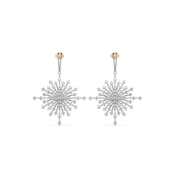 Lukson Afterlight Bloom Pure Gold Lab Grown Diamond Drop Earrings