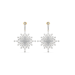 Afterlight Bloom - Pure Gold Lab Diamond Drop Earrings