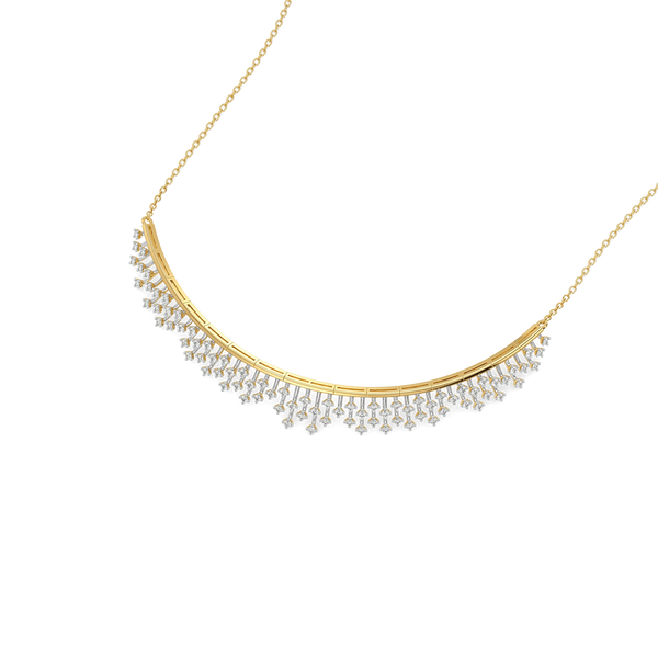 Afterlight Bloom - Pure Gold Lab Diamond Choker Necklace