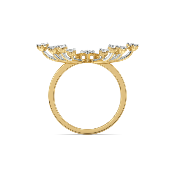 Lukson Afterlight Bloom 14K Gold Lab Grown Diamond Ring in India