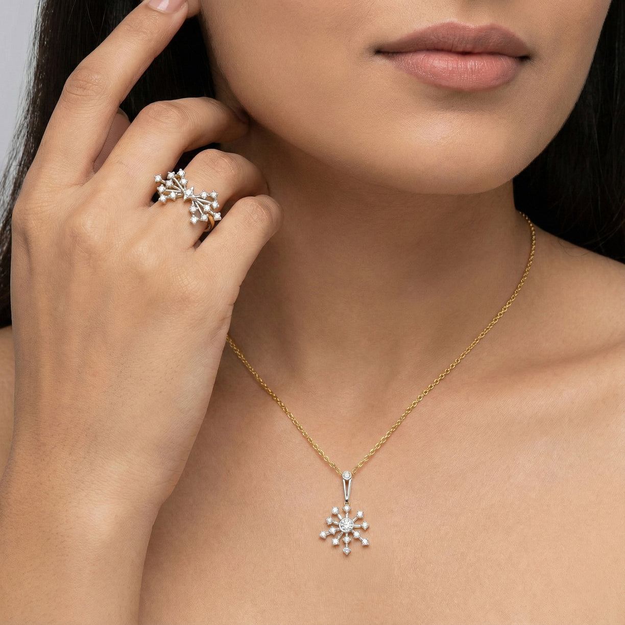 Afterlight Bloom - Pure Gold Lab Diamond Ring