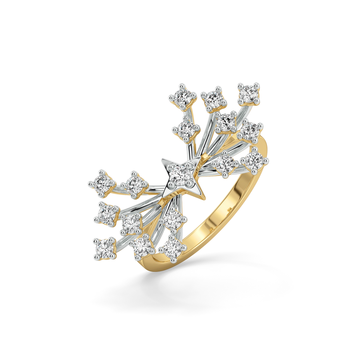 Afterlight Bloom - Pure Gold Lab Diamond Ring